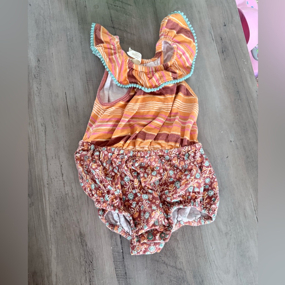 Matilda Jane Striped and Floral Bodysuit 12-18m